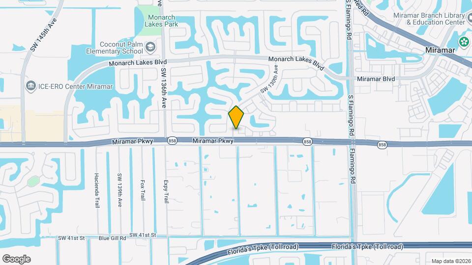 3186 SW 129th Terrace Map and Location Details