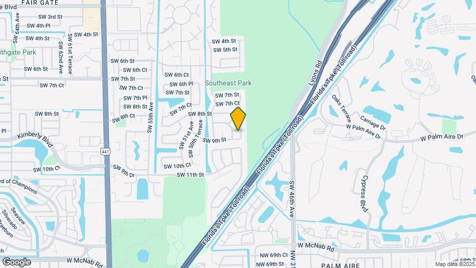 880 SW 49th Terrace Map and Location Details