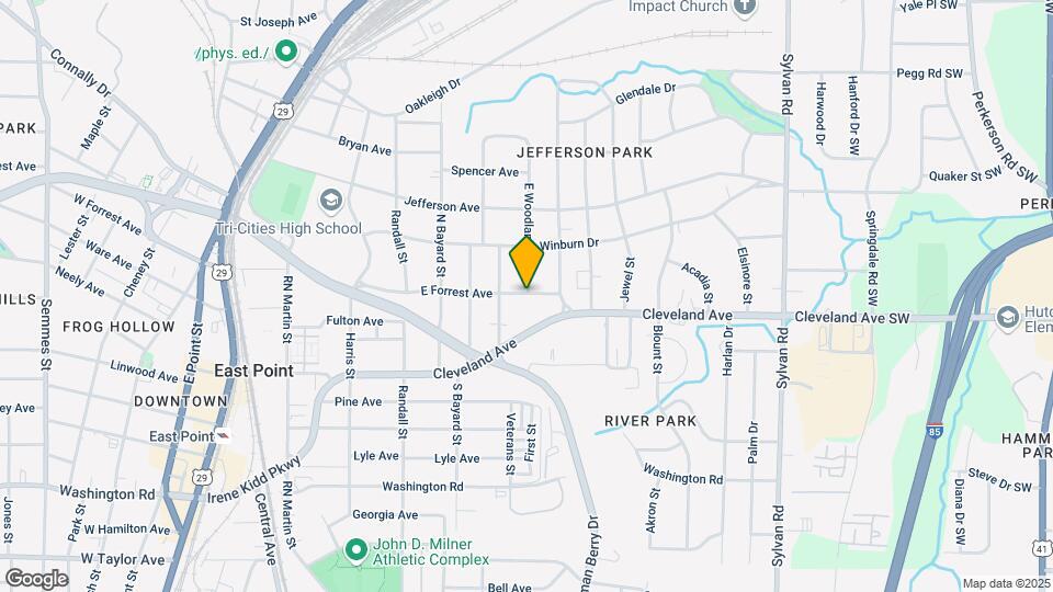 1222 E Forrest Ave Map and Location Details