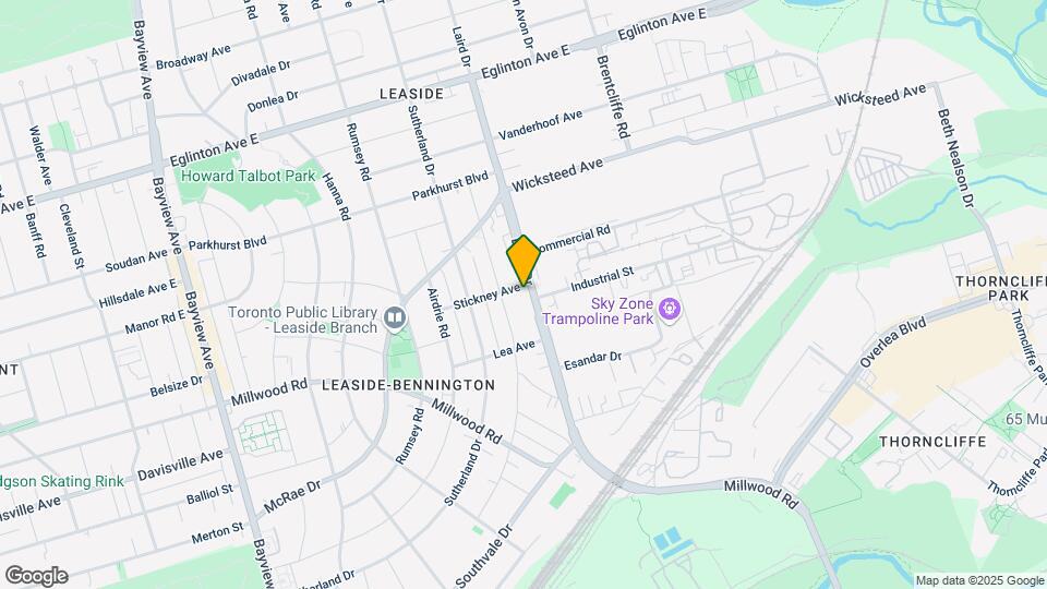 Leaside Condominiums Map and Location Details