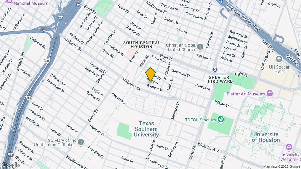 3610 Burkett St Map and Location Details