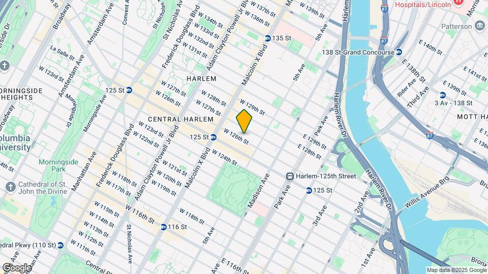 31 W 126th St Mapa y Detalles de la Ubicación