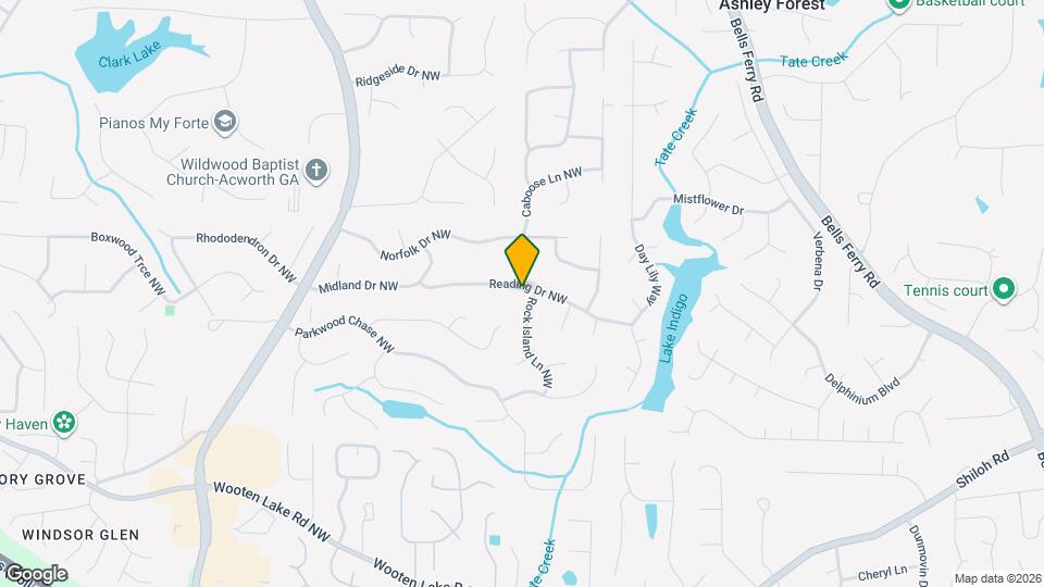 1141 Reading Dr NW Map and Location Details