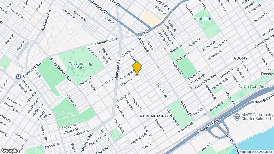 6139 Walker St Map and Location Details