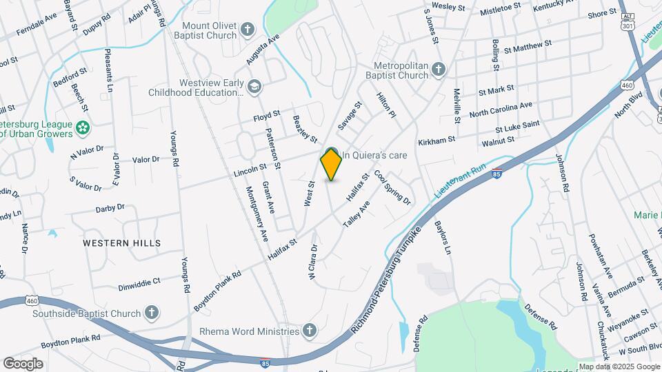 1411 Custer St Map and Location Details