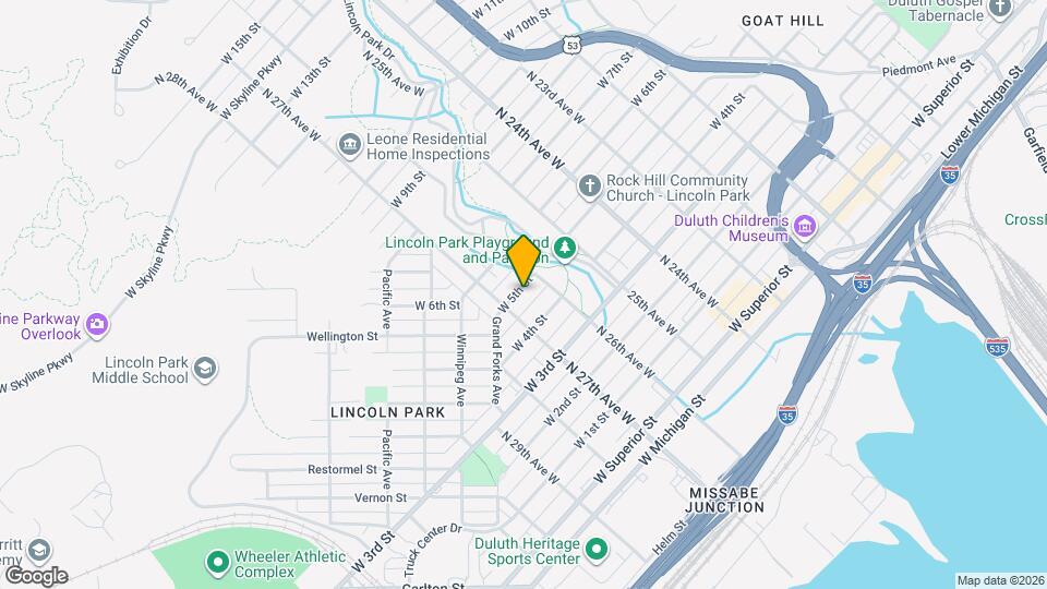 2618 W 5th St Map and Location Details