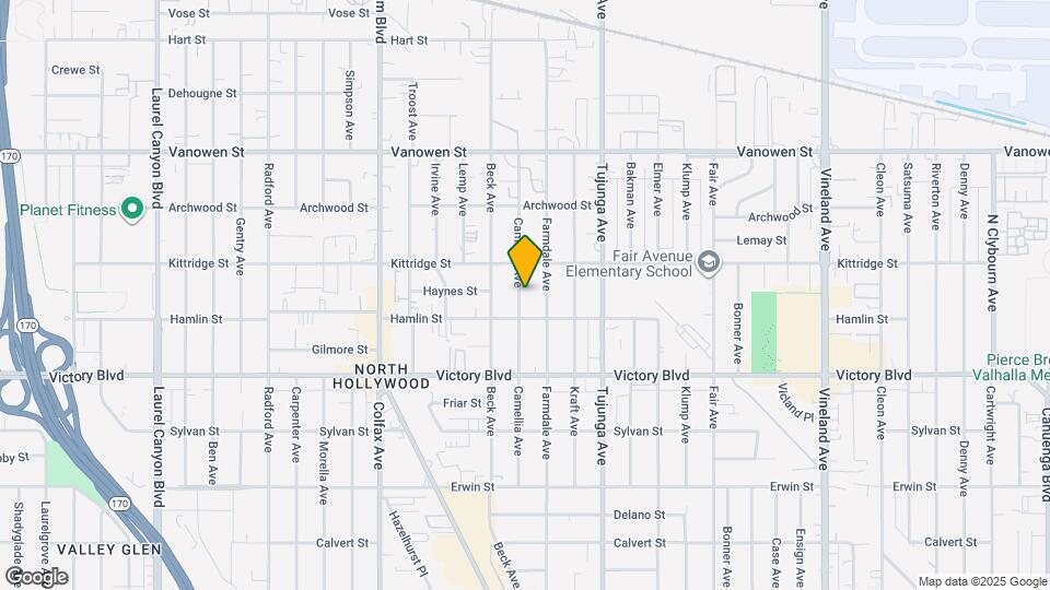 6522 Camellia Ave, Unit 6520 Camellia Map and Location Details