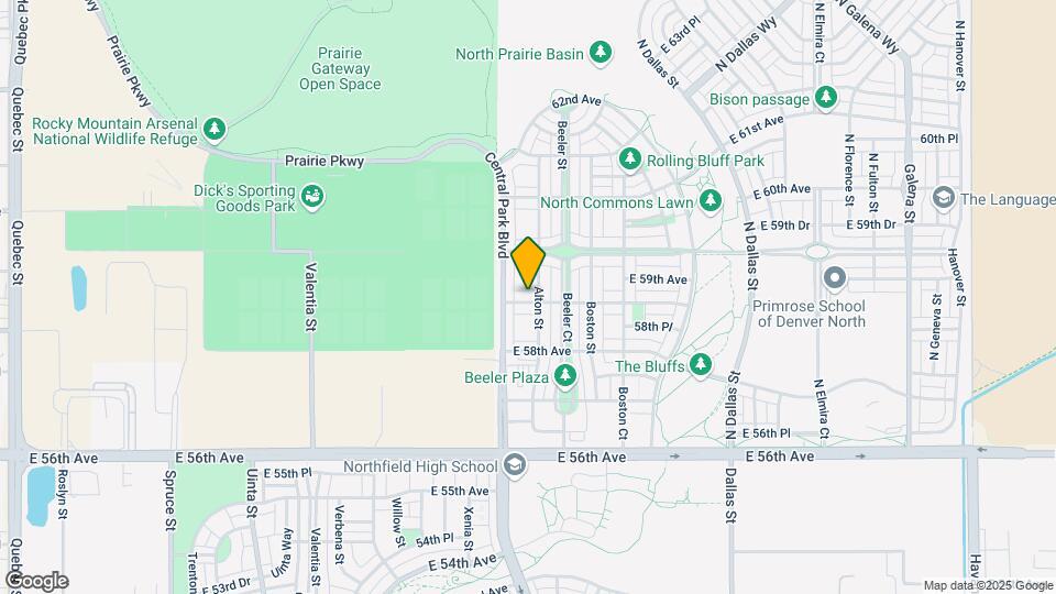 9045 E 58th Dr Map and Location Details