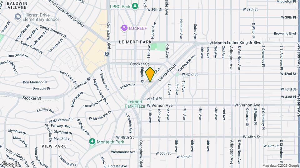 4285-4293 Leimert Blvd Mapa y Detalles de la Ubicación