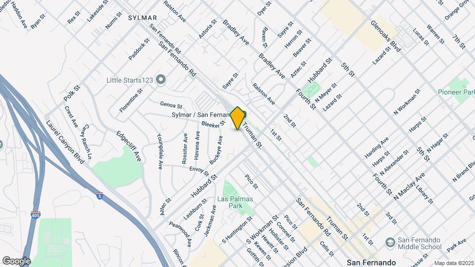 12181 San Fernando Rd Map and Location Details