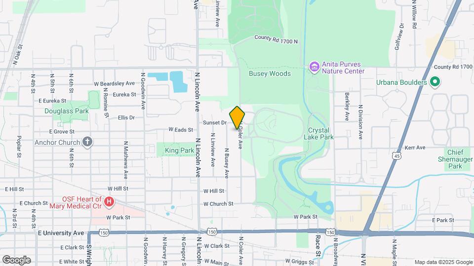 1203 N Coler Ave Map and Location Details