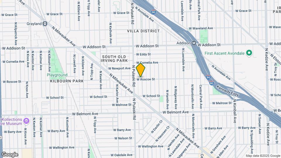 3938 W Roscoe St, Unit #2C Map and Location Details