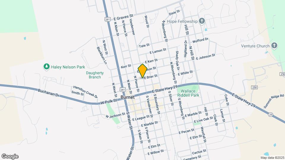 210 N Vandeveer St Map and Location Details