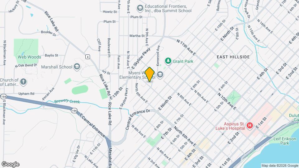 701 E 11th St Map and Location Details