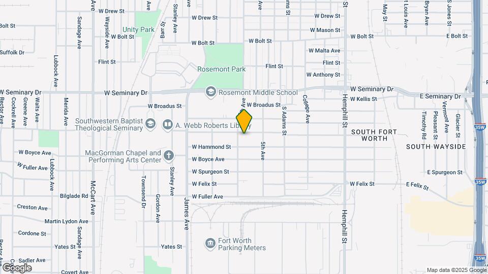 1337 W Gambrell St Map and Location Details