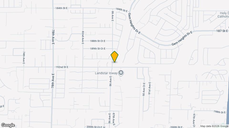 19125 87th Ave Ct E Map and Location Details