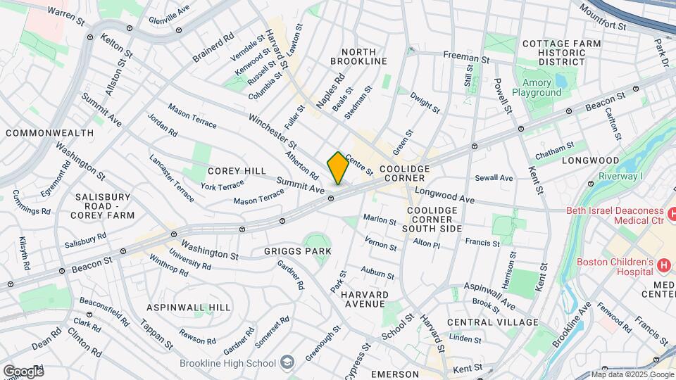 1408 Beacon St, Unit 3 Map and Location Details