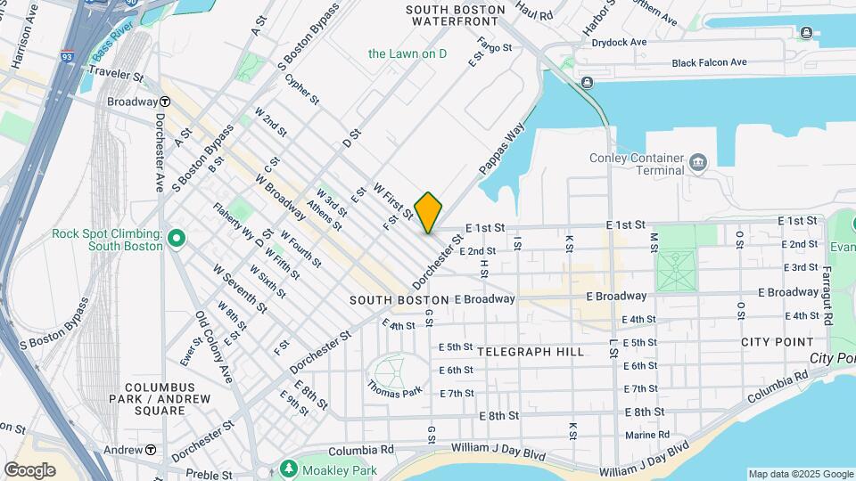 401 W 1st St Map and Location Details