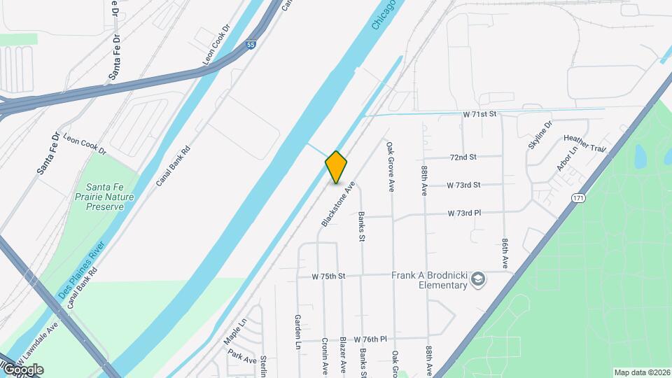 7302 Blackstone Ave Map and Location Details