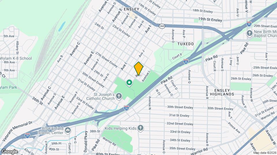 2617 Avenue K Map and Location Details