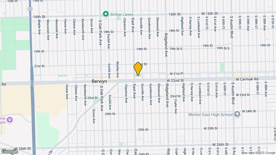 6538 Cermak Rd Map and Location Details