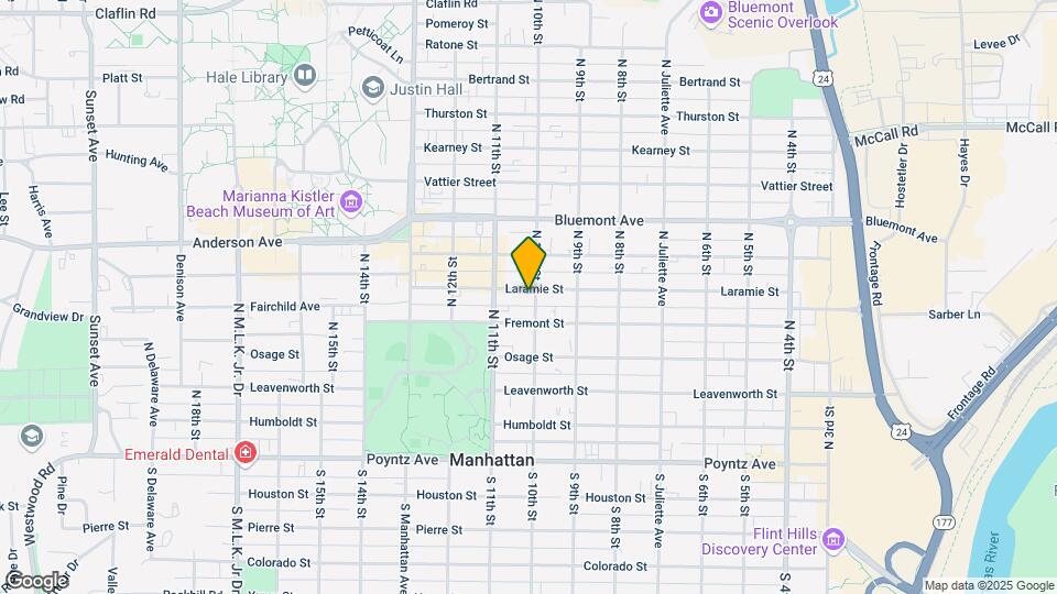 1001 Laramie St Map and Location Details