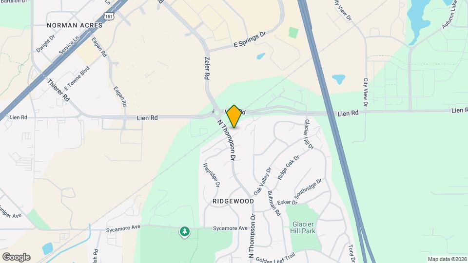 1609 N Thompson Dr Map and Location Details