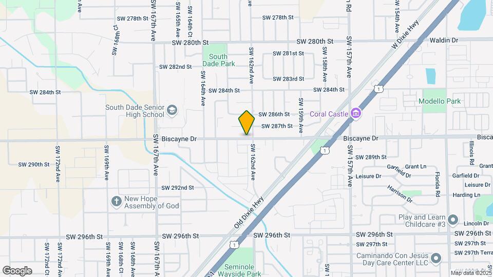 16205 SW 288th St Map and Location Details