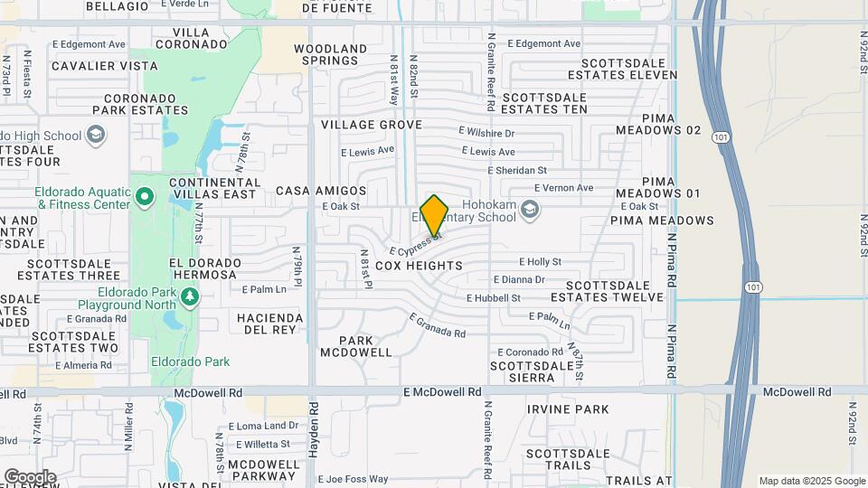 8263 E Cypress St Map and Location Details