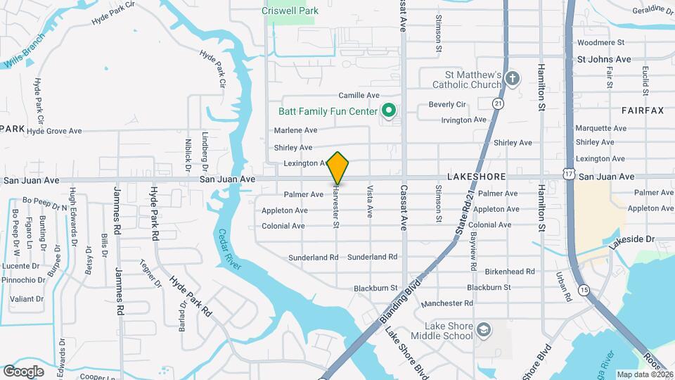 5157 Palmer Ave Map and Location Details