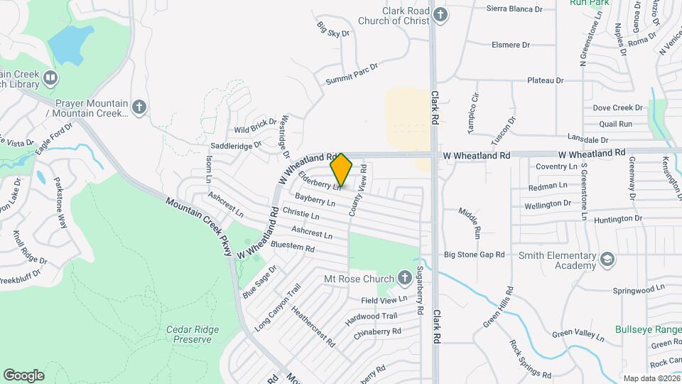 7318 Elderberry Ln Mapa y Detalles de la Ubicación