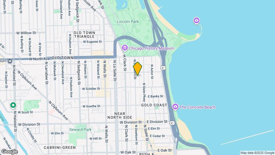 1439 N Dearborn St Map and Location Details