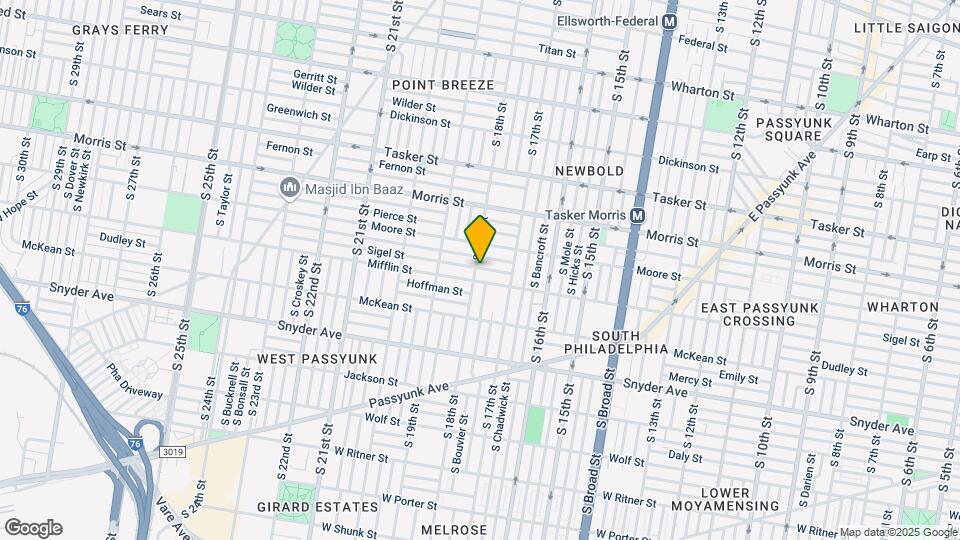 1827 S 18th St Map and Location Details