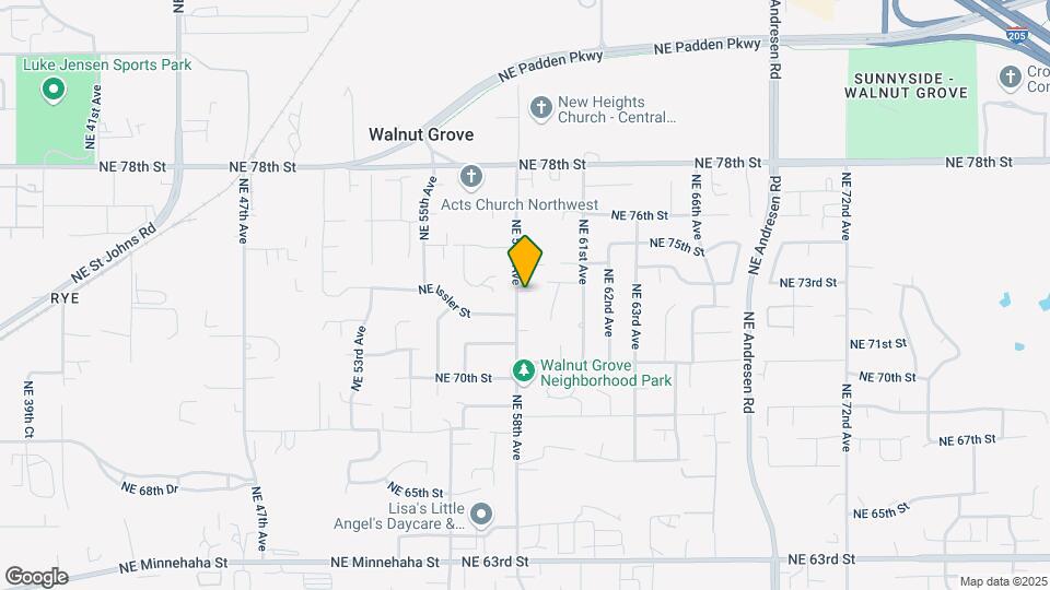 5803 NE 73rd Cir Map and Location Details