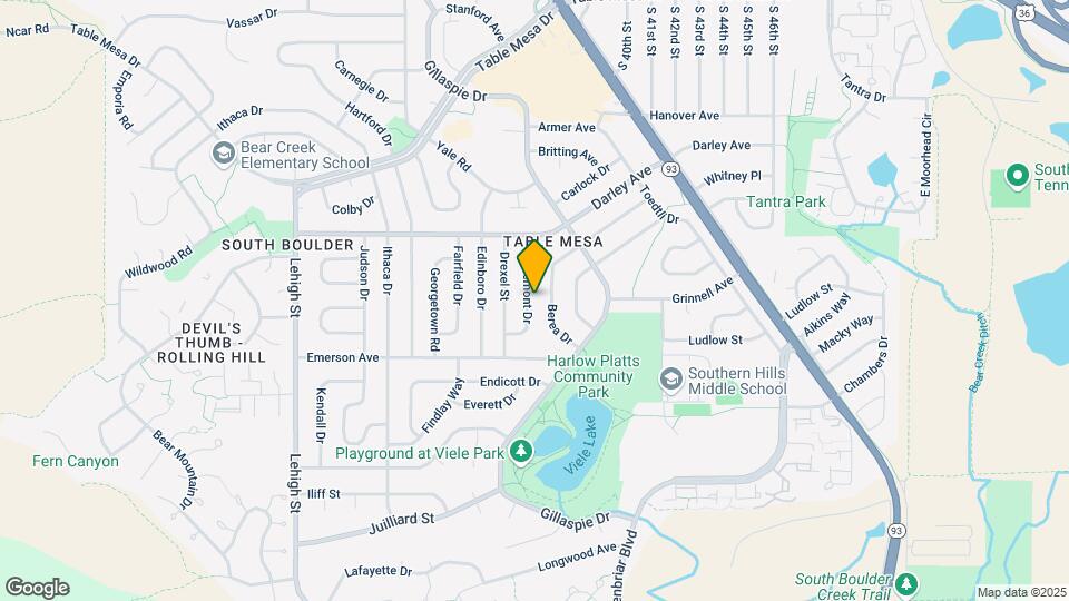 1260 Claremont Dr Map and Location Details