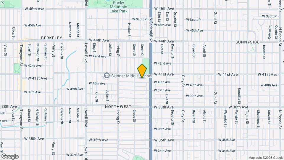 3059 W 40th Ave Map and Location Details