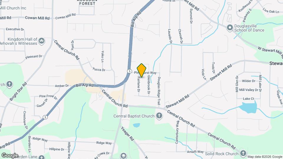 3648 Fairlane Dr Map and Location Details