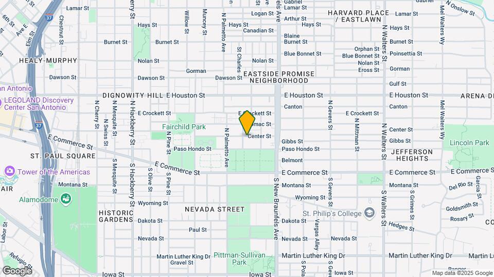 1108 Center St Map and Location Details