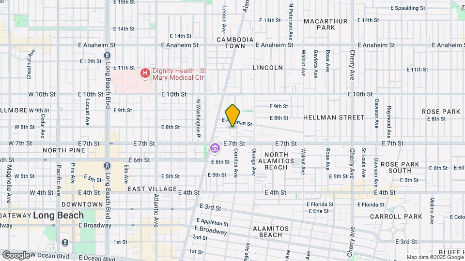 751 Cerritos Ave Map and Location Details