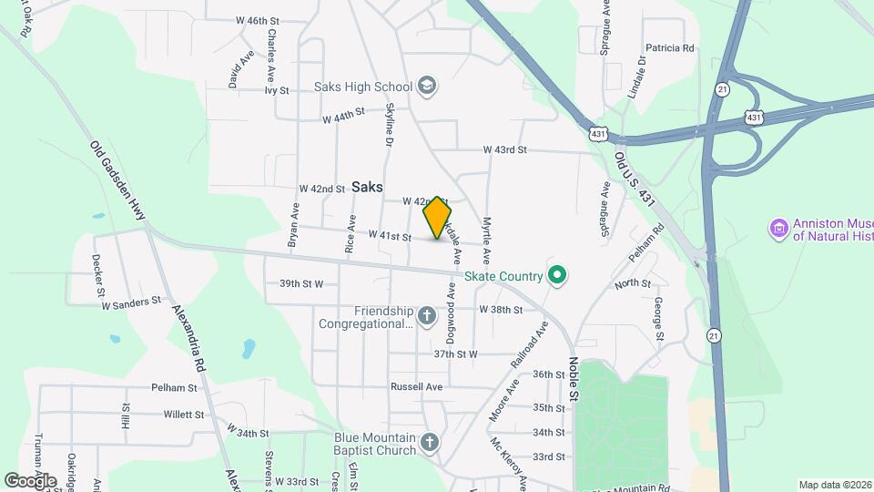 320 W 41st St Map and Location Details