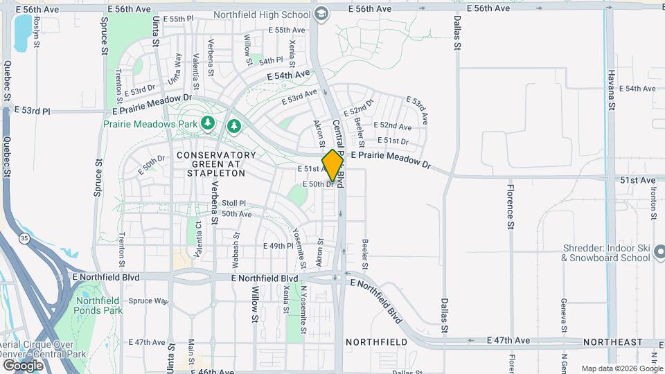 9062 E 50th Dr Map and Location Details