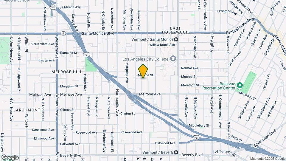 754 N Kenmore Ave Map and Location Details