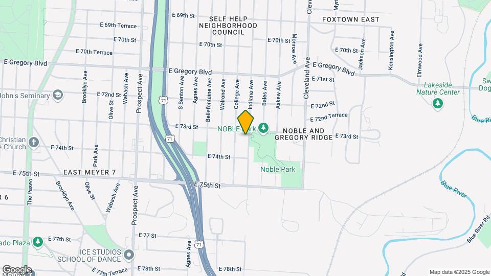 7312 Indiana Ave Map and Location Details