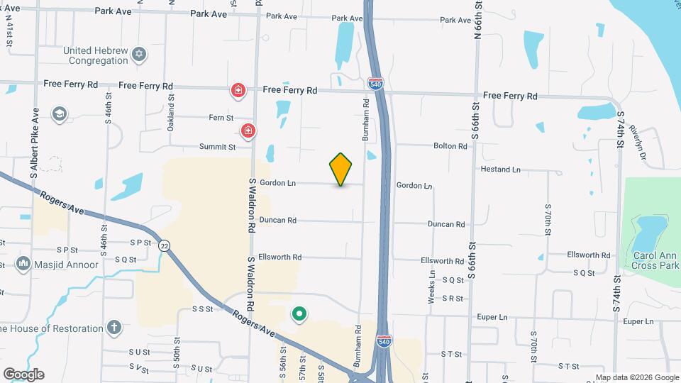 5822 Gordon Ln Map and Location Details