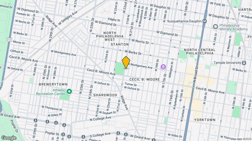 1717 N 21st St Map and Location Details