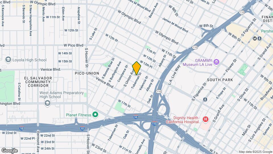 1321 Toberman St Map and Location Details