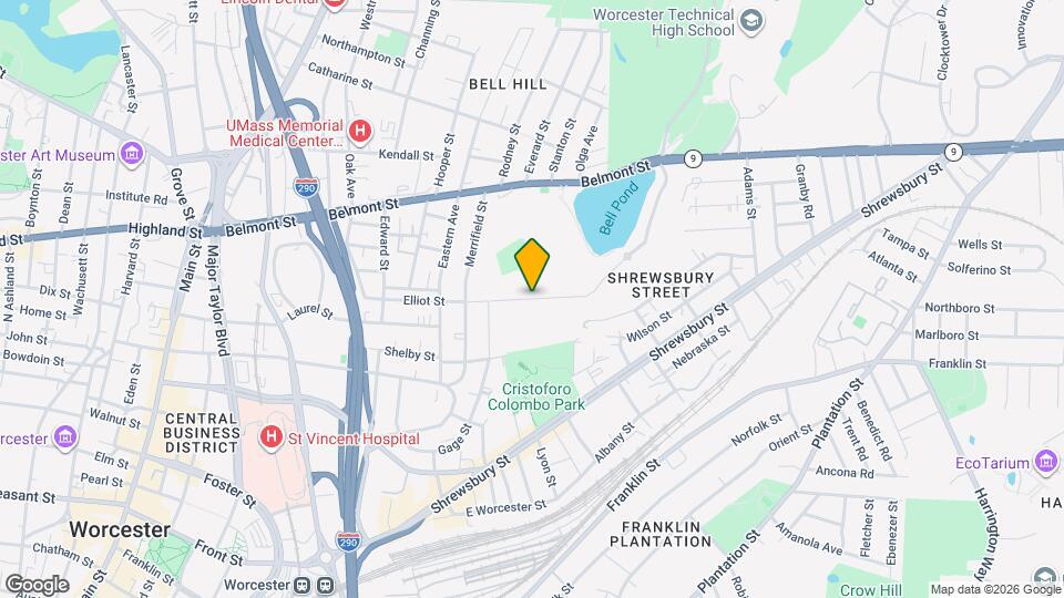 100 Elliot St Map and Location Details