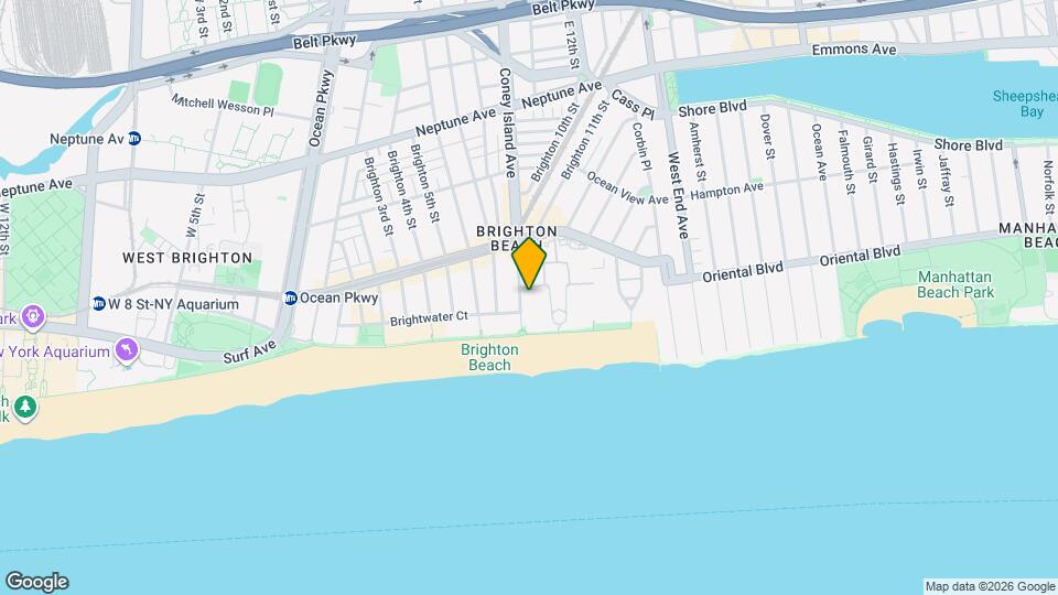150 Oceana Dr W, Unit 1B Map and Location Details