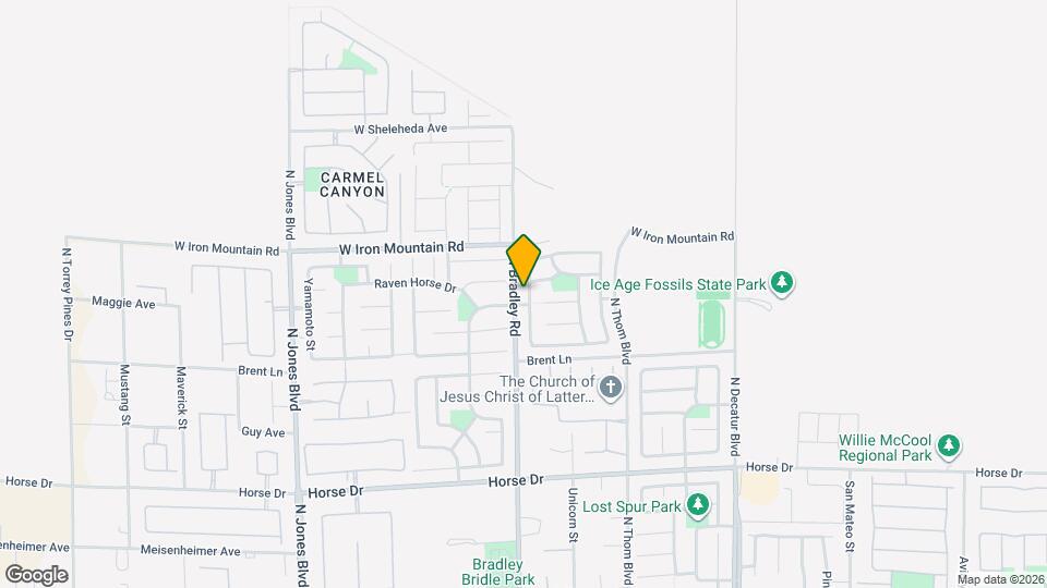 8709 Dodds Canyon St Map and Location Details