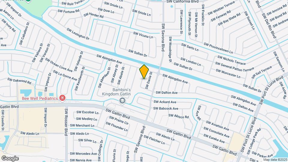 2561 SW Calder St Map and Location Details